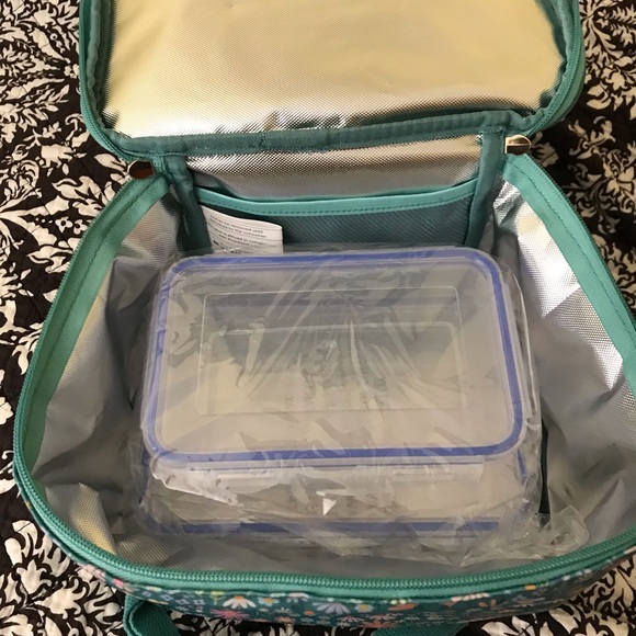 Floral Teal Shoulder Bag - Picture 3 of 4